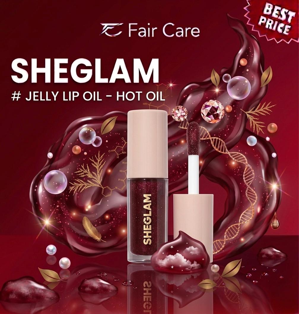 SHEGLAM JELLY LIP OIL HOT OIL