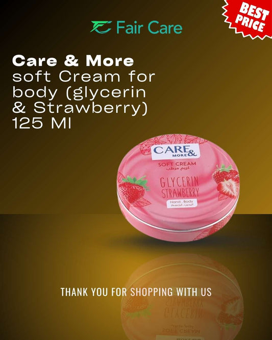 Care&more Soft Cream Glycerin & Strawberry 125ml