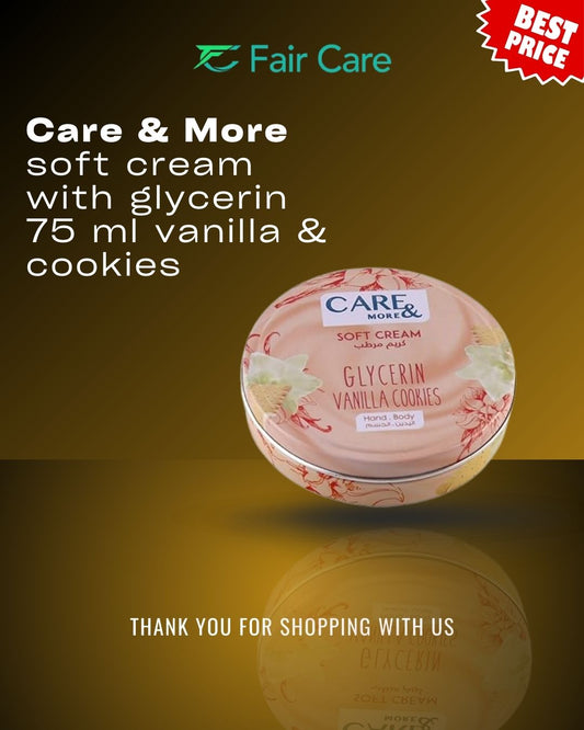 Care&More Soft Cream With Glycerin Vanilla & Cookies Orange 75ml
