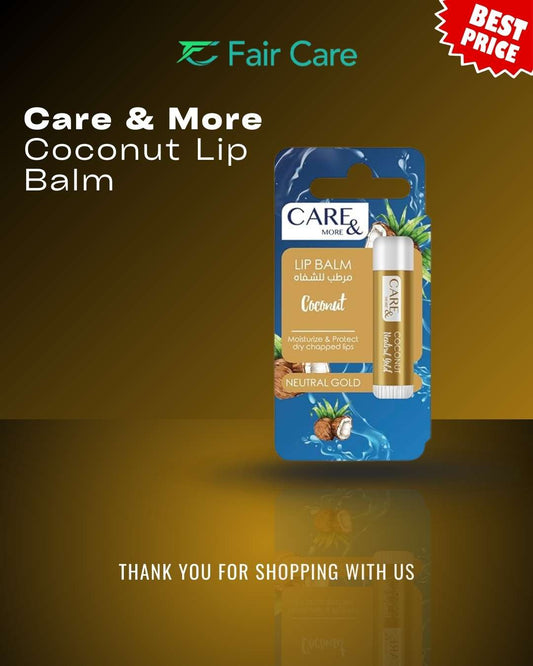 care&more مرطب شفاه جوز الهند 4 جرام