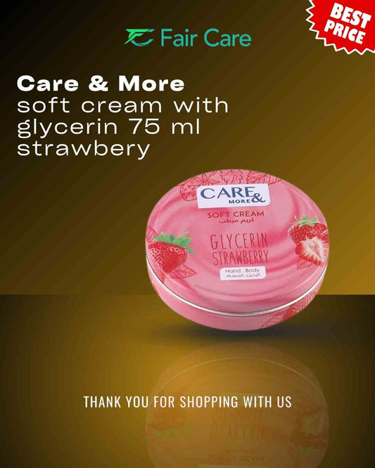 Care&More Soft Cream With Glycerin Strawberry Pink 75ml