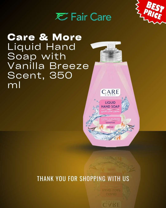 care&more Liquid Hand Soap Vanilla Flower – 350 Ml