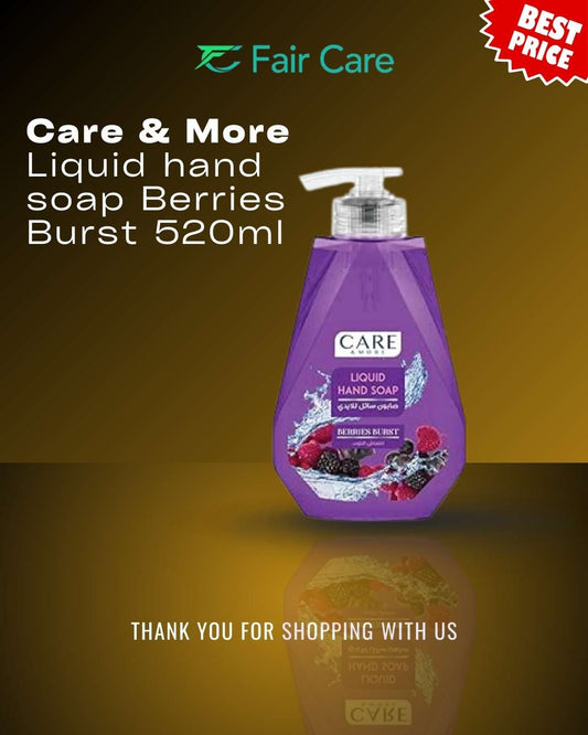 care&more Liquid hand soap Berries Burst 520ml