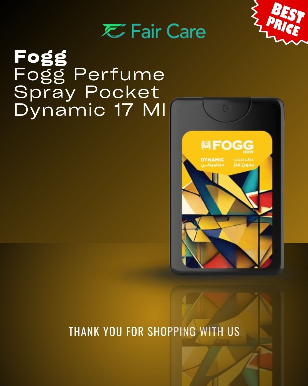 Fogg perfume spray pocket dynamic (17ml)