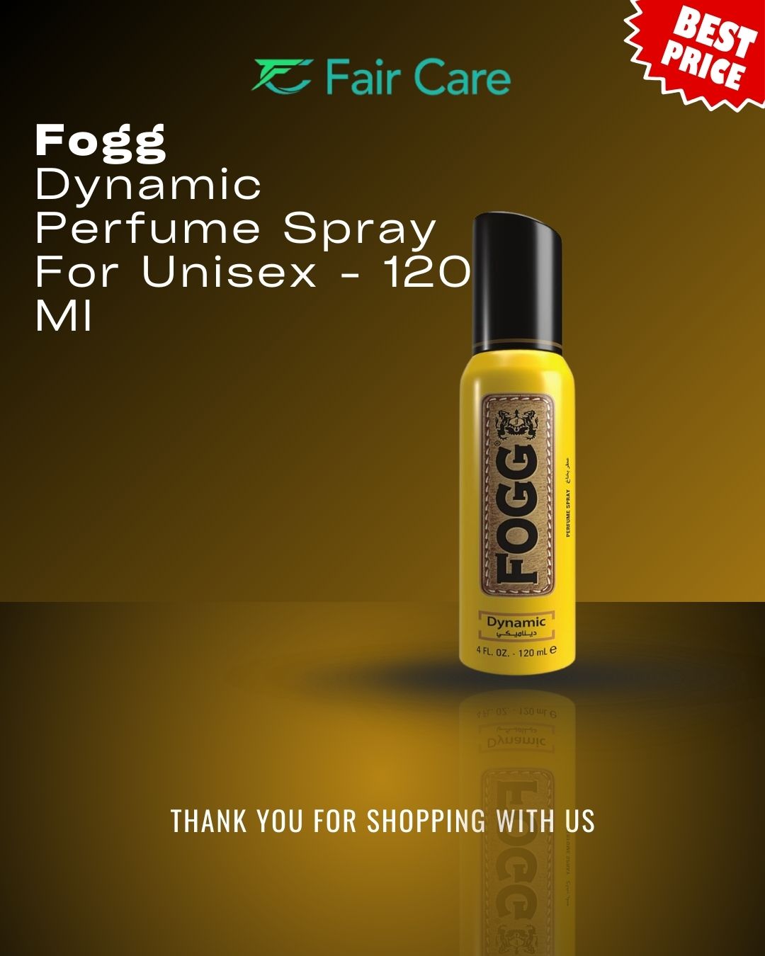 Fogg dynamic perfume spray for unisex (120ml)