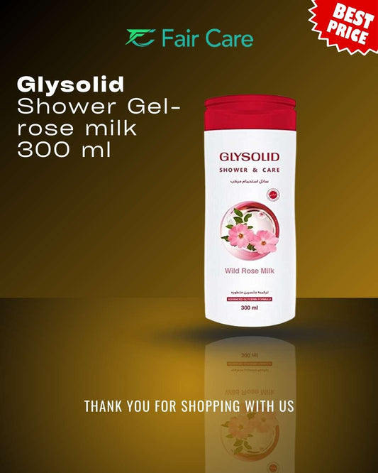 Glysolid Shower  with rose milk scents 300ml