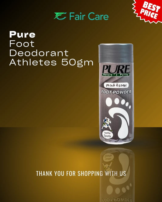 Pure foot deodorant atheltes (50gm)