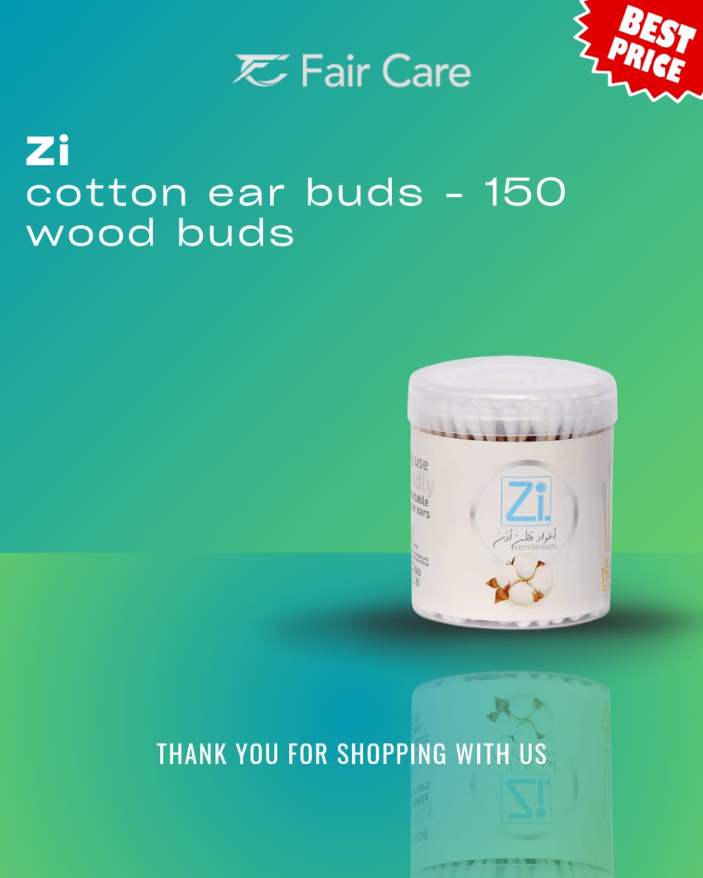 Cotton ear wooden buds 150
