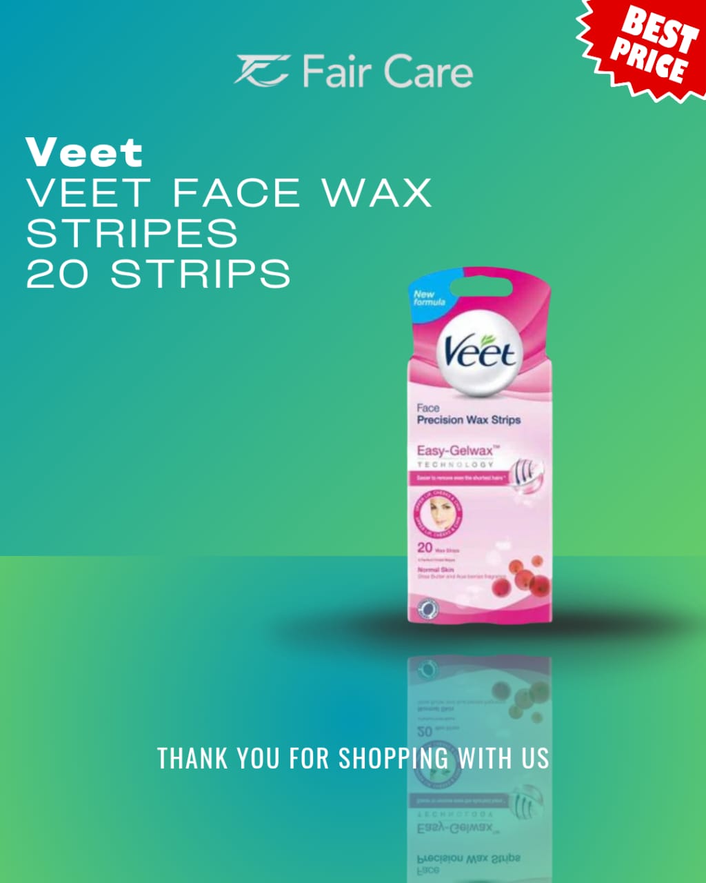 Veet face wax stripes 20