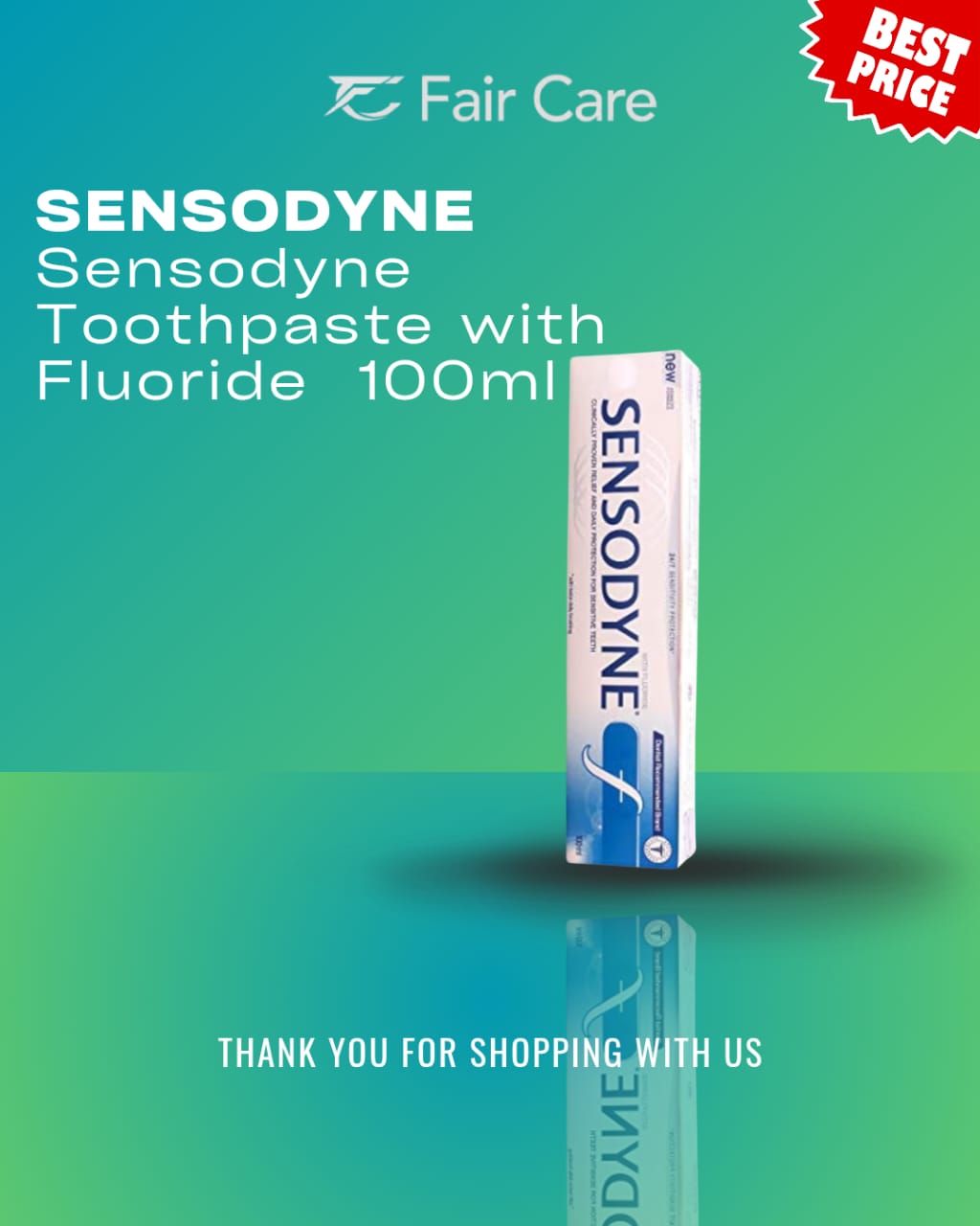 معجون أسنان سنسوداين بالفلورايد 100 مل