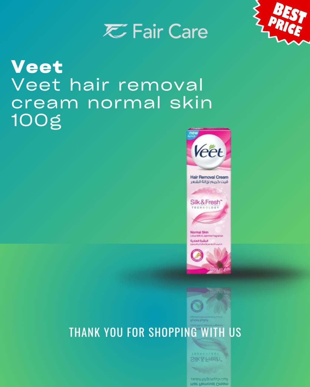Veet hair removal cream normal skin1l 100g