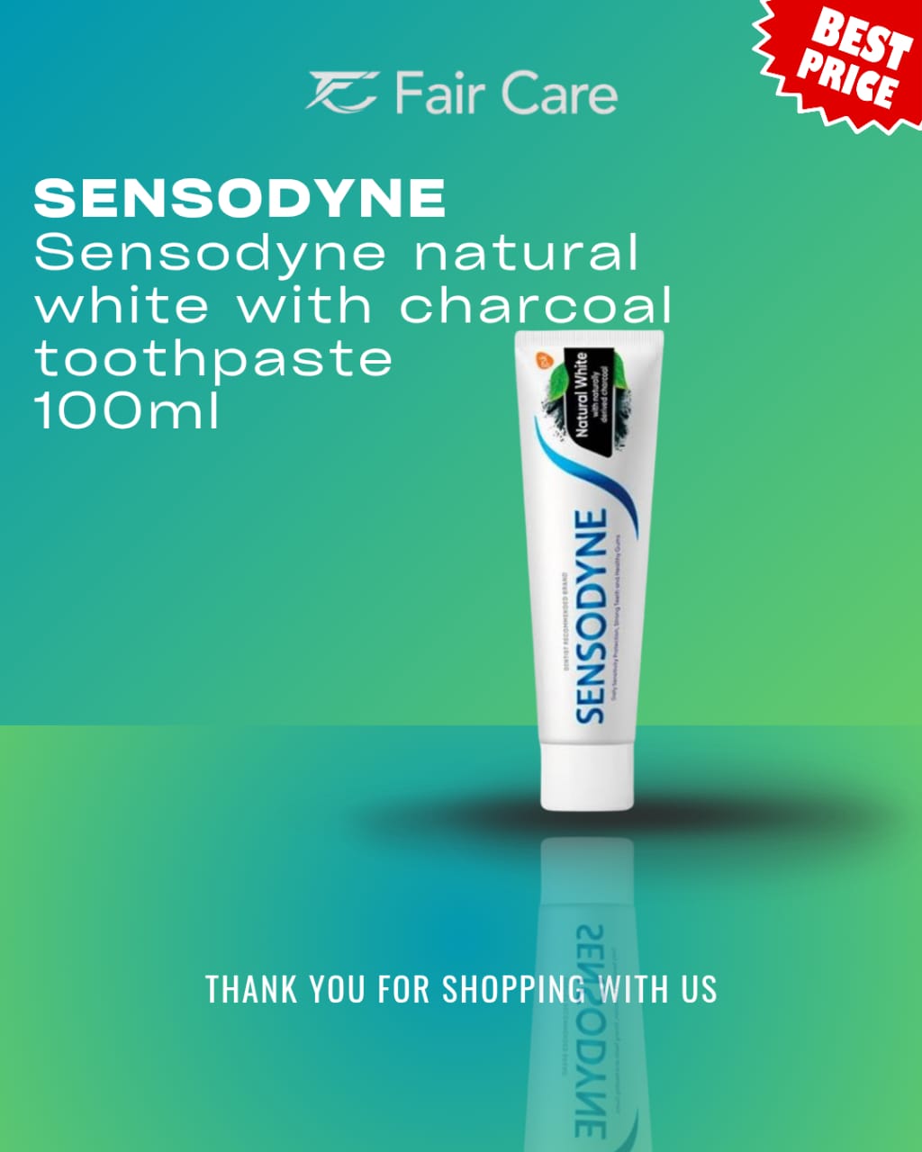 Sensodyne charcoal 100ml