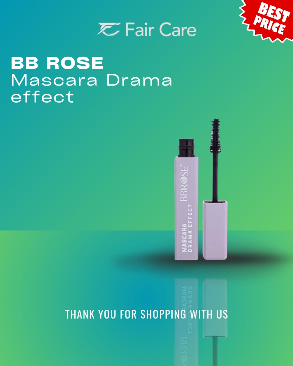 BB Rose Mascara Drama effect
