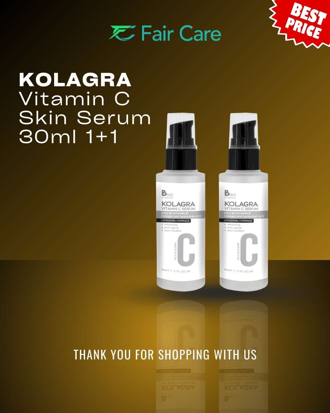Kolagra Vitamin C Facial Cleanser (Offer 1+1) 30ml