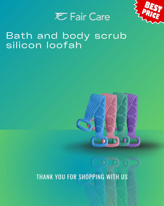 Bath and body scrub silicone loofath