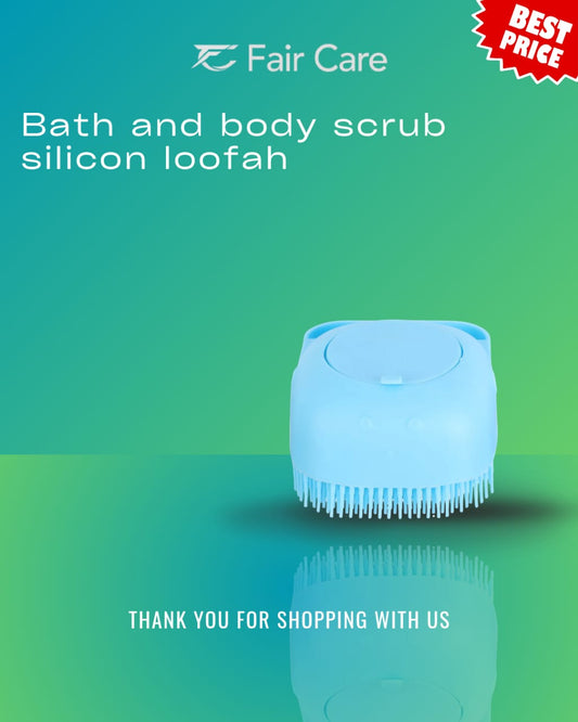 Bath and body scrub silicone loofath