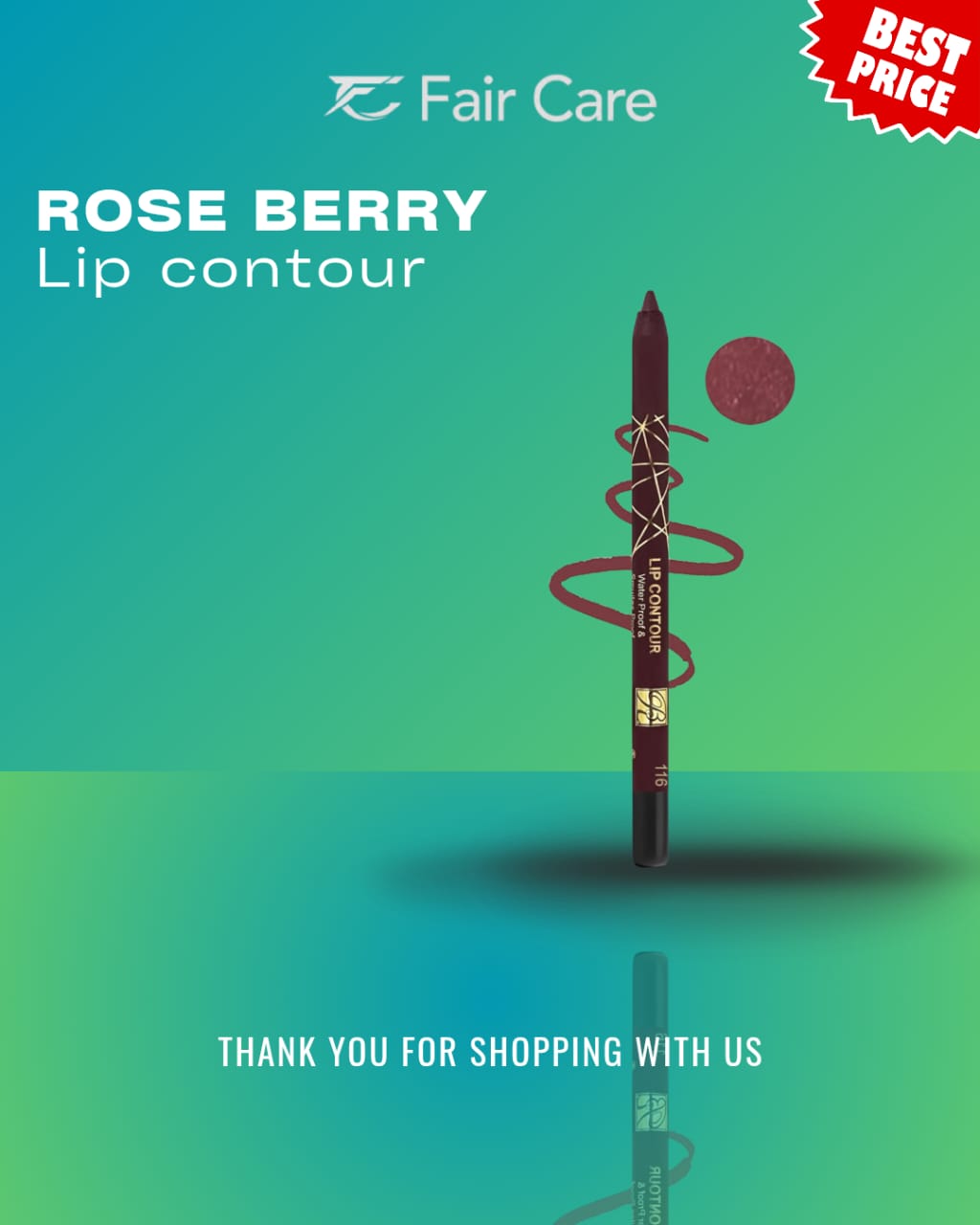 Rose Berry lip contour