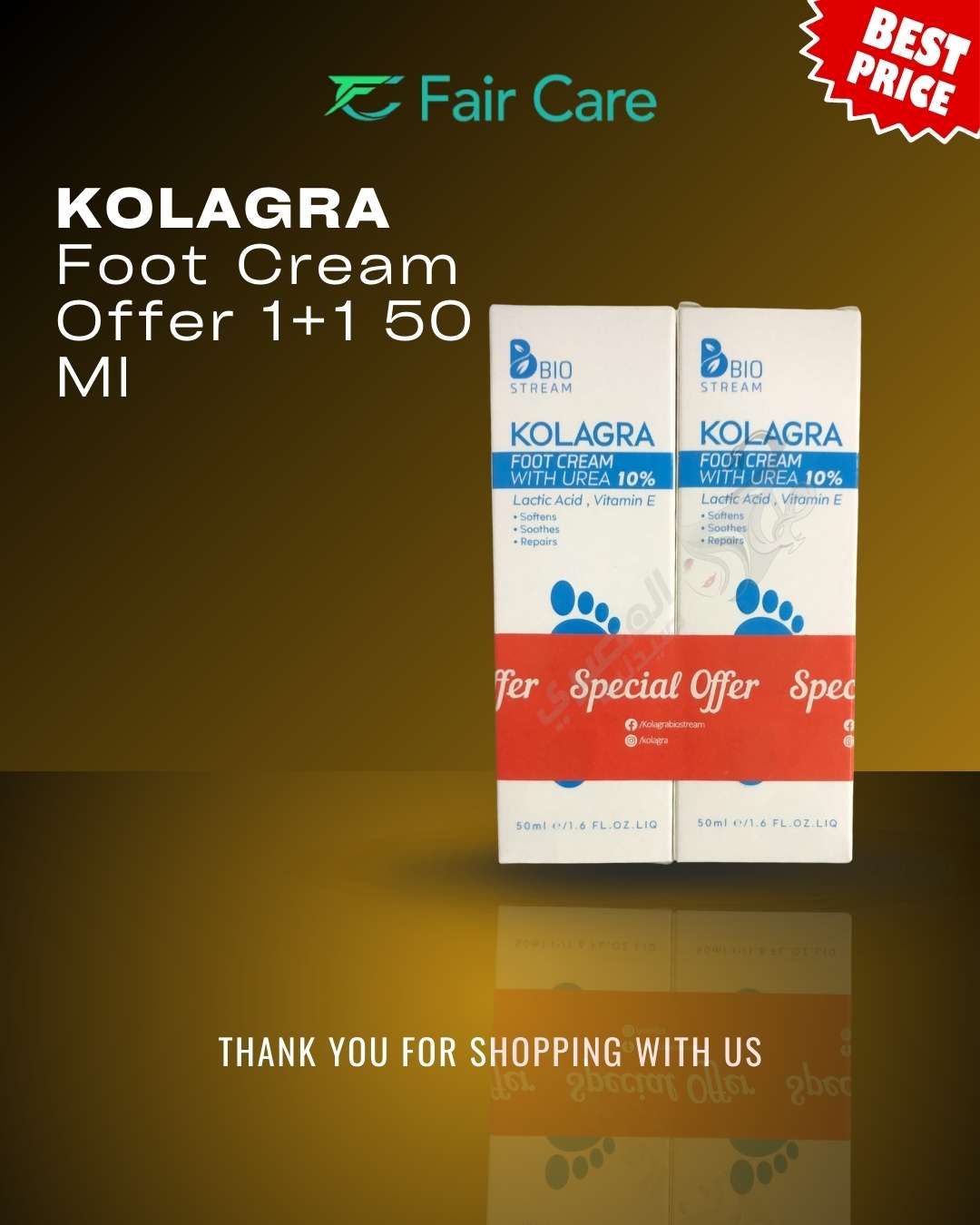Kolagra Foot Cream 50g  (Offer 1+1)