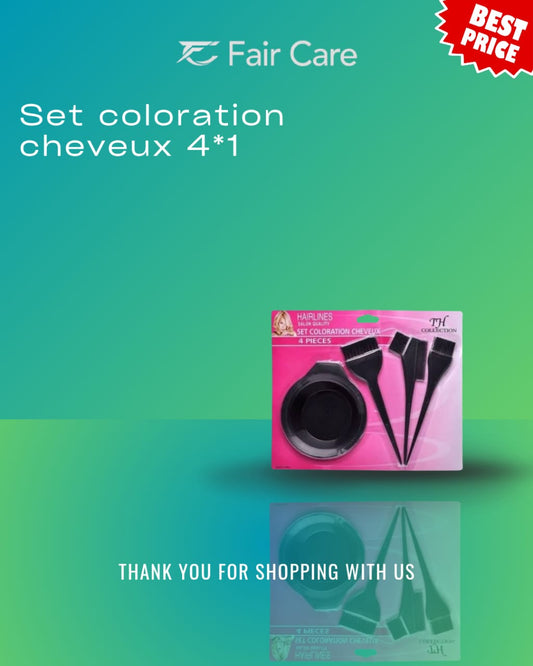 Set coloration cheveux 4*1