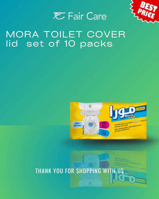 Mora toilet cover lid set of 10 packs