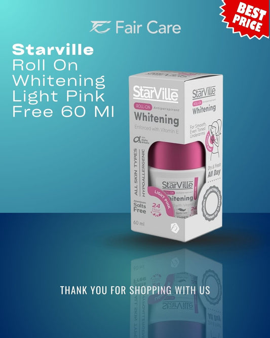 ستارفيل رول أون لتفتيح البشرة زهري فاتح (60 جم)