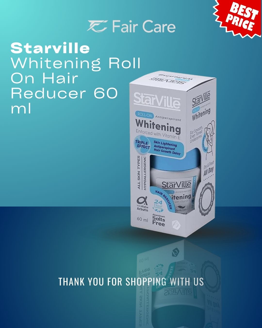 Starville whitening roll on hair reducer (60 gm)