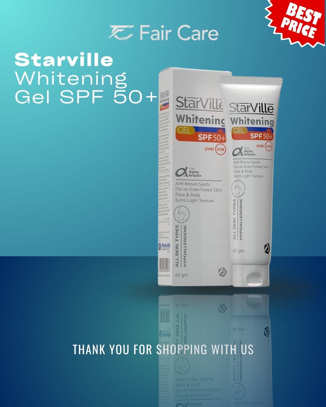 Starville whitening gel SPF 50+ (60 gm)